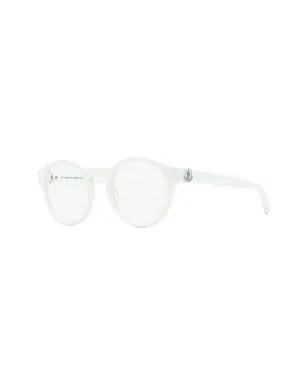 Moncler Eyewear ML5189 オーバルフレーム眼鏡 - White - サムネイル2