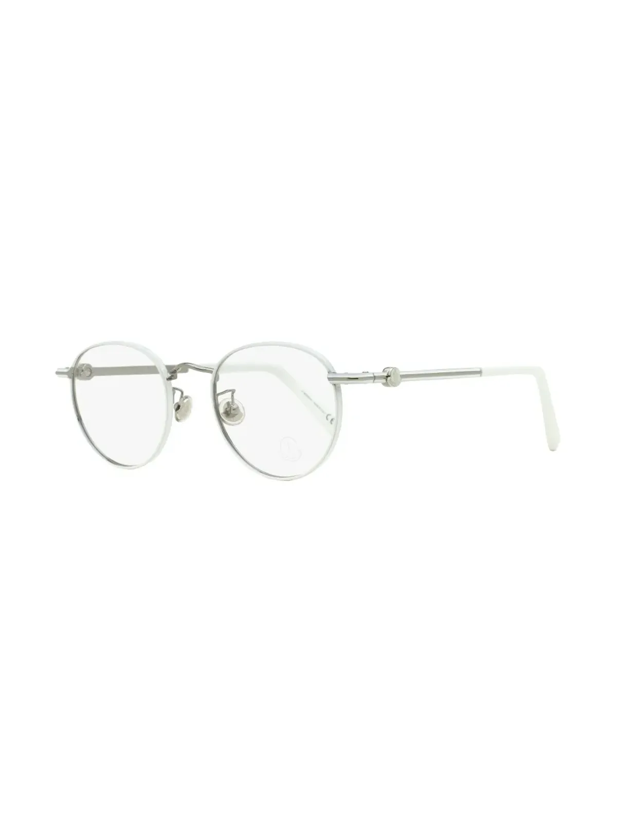 Moncler Eyewear ML5204H オーバルフレームメガネ - シルバー - 画像2