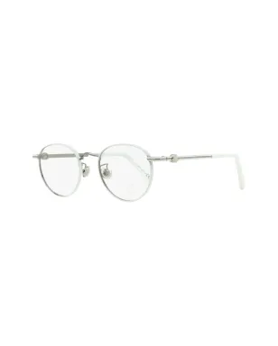 Moncler Eyewear ML5204H オーバルフレームメガネ - シルバー - サムネイル2