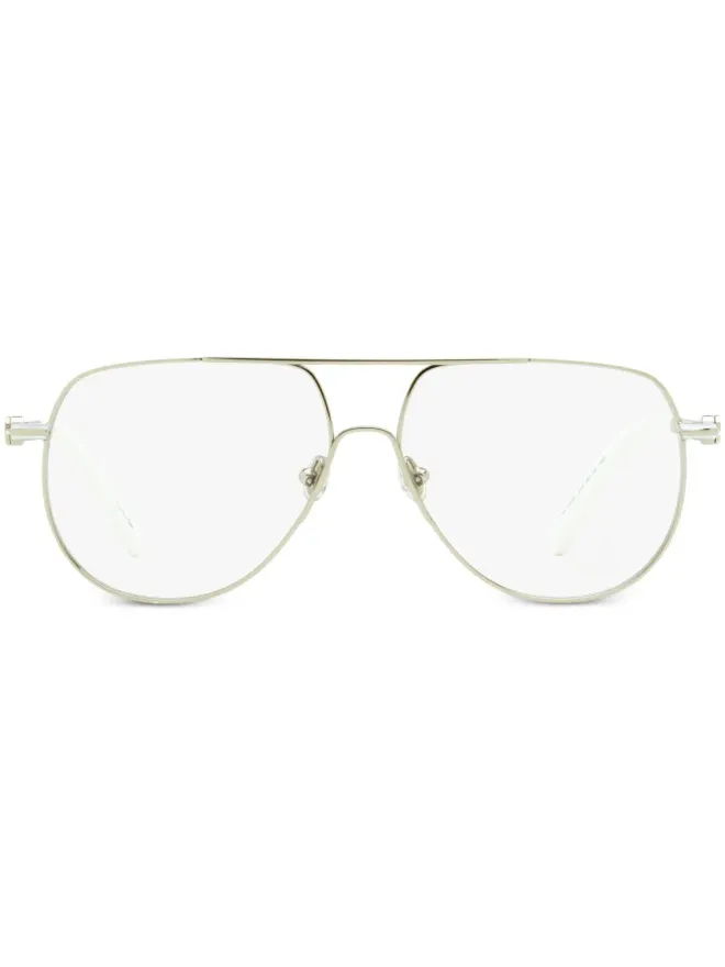 Moncler Eyewear Moncler Eyewear ML5202 パイロットフレーム眼鏡の商品画像