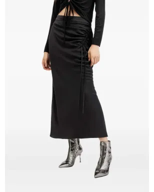 AllSaints アレクシア ドローストリング サイドシーム スカート - サムネイル1