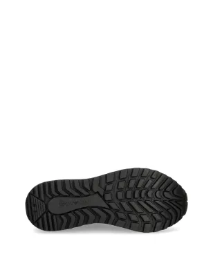 Emporio Armani ロゴプレート スニーカー - ブラック - サムネイル5