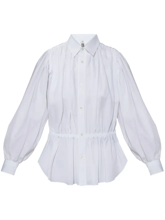 Noir Kei Ninomiya Noir Kei Ninomiya ギャザー入りシャツの商品画像