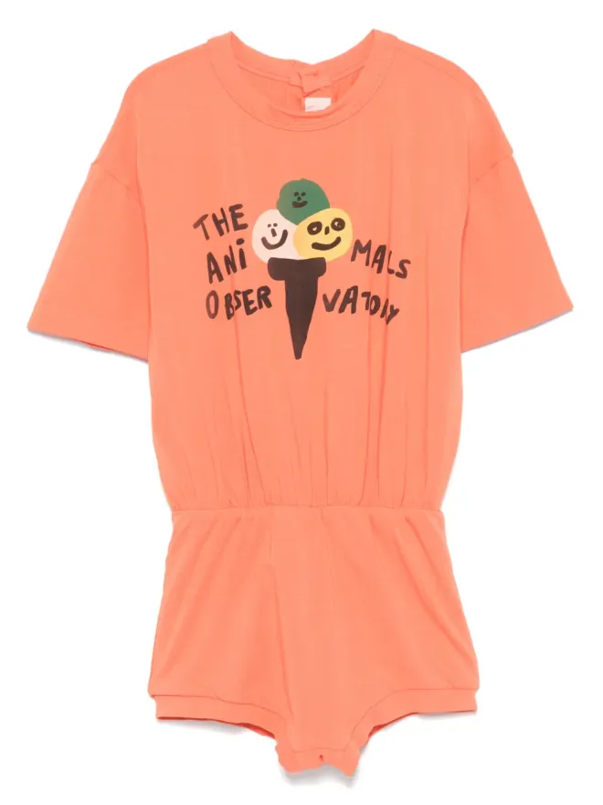 The Animals Observatory The Animals Observatory コアラ柄ロンパース - レッドの商品画像