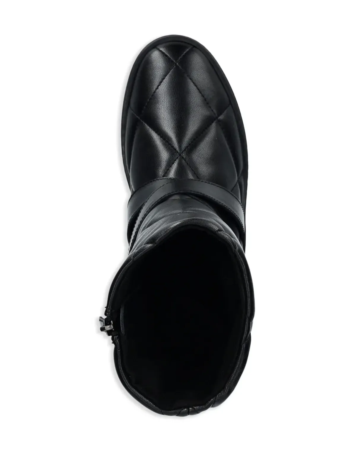 Emporio Armani キルテッド スノーブーツ ブラック - 画像4
