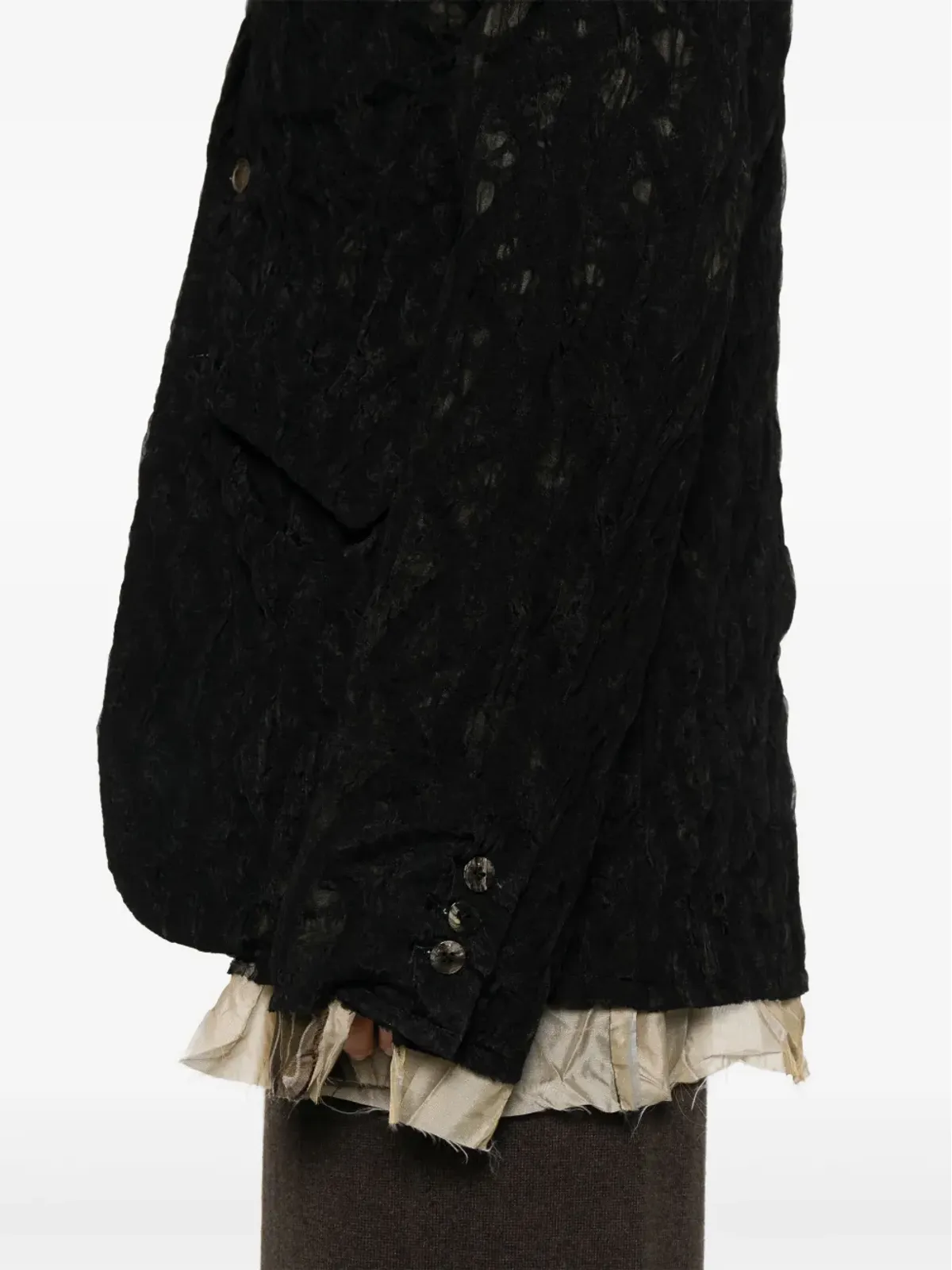 CHIAHUNG SU distressed blazer - 画像5