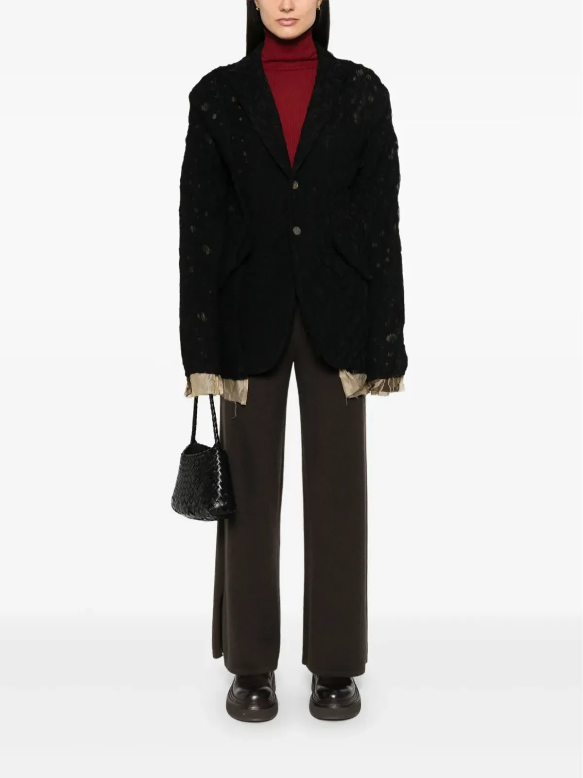 CHIAHUNG SU distressed blazer - 画像2