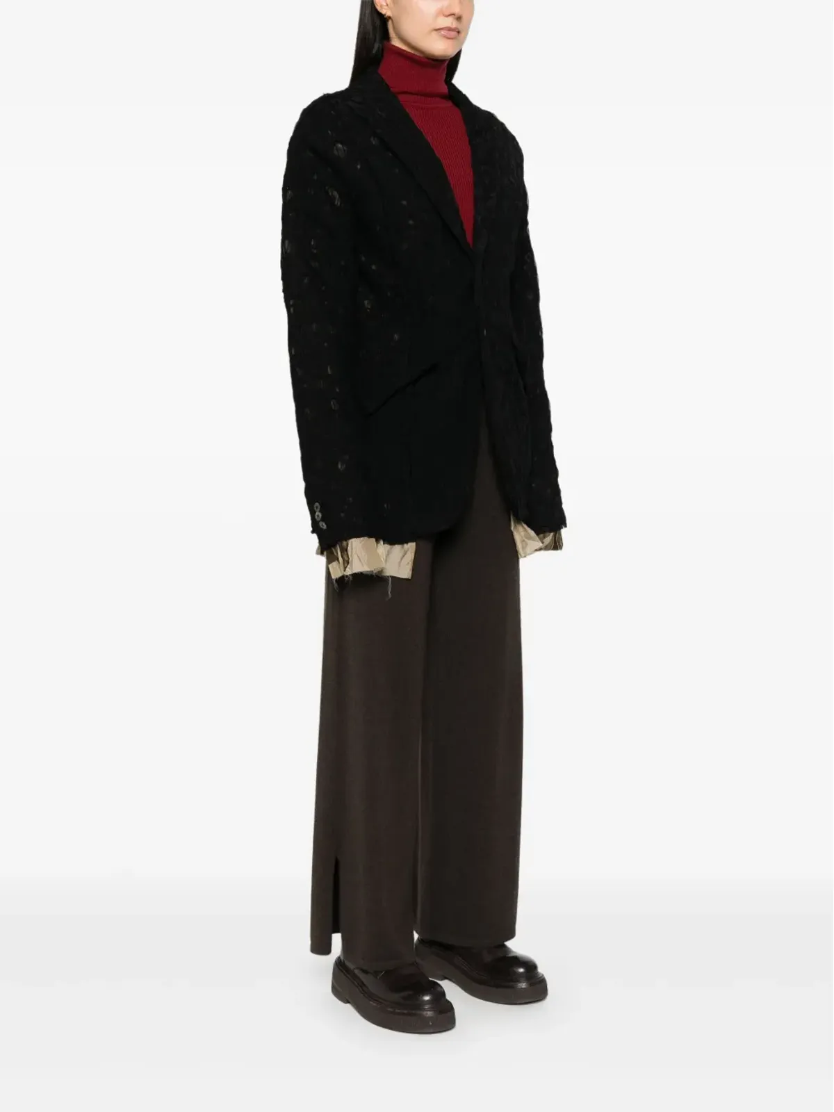 CHIAHUNG SU distressed blazer - 画像3
