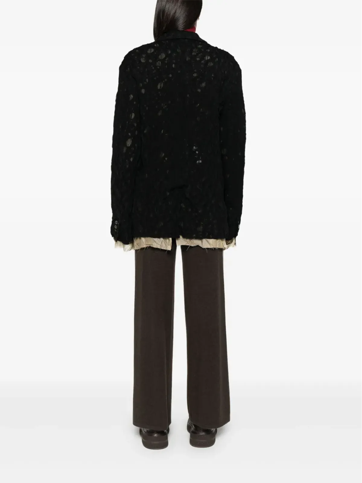 CHIAHUNG SU distressed blazer - 画像4