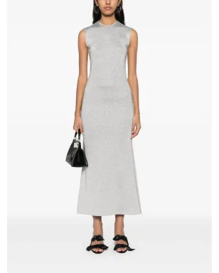 Burc Akyol jersey maxi dress - Silver - サムネイル2