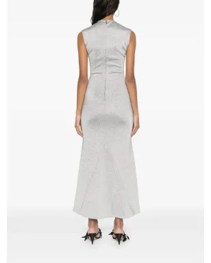 Burc Akyol jersey maxi dress - Silver - サムネイル4