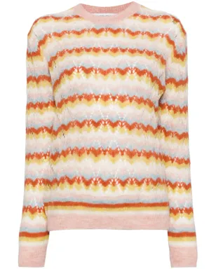 Maison Kitsuné レースディテール付きニットセーター - ニュートラルカラー - サムネイル1