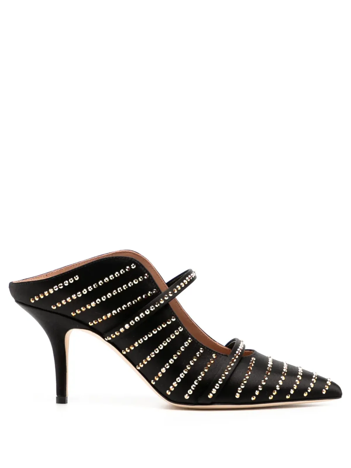 Malone Souliers Maureenミュール 70mm ブラック - 画像1