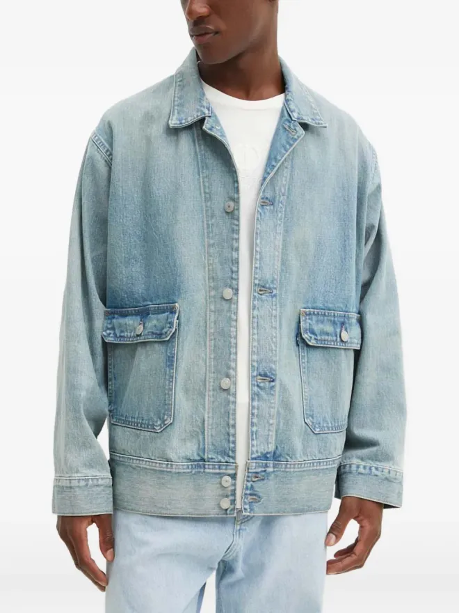 LEVI'S Levi's パッチポケット付きデニムジャケット ブルーの商品画像