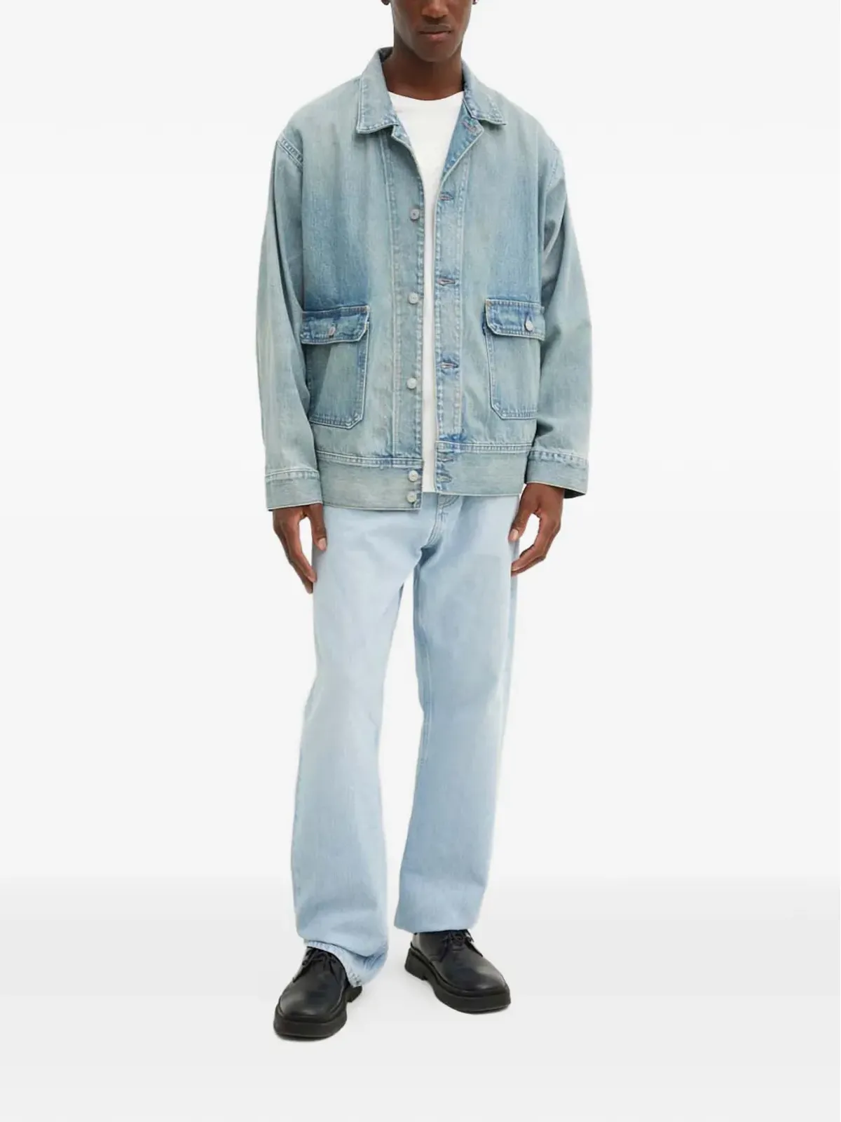 Levi's パッチポケット付きデニムジャケット ブルー - 画像2