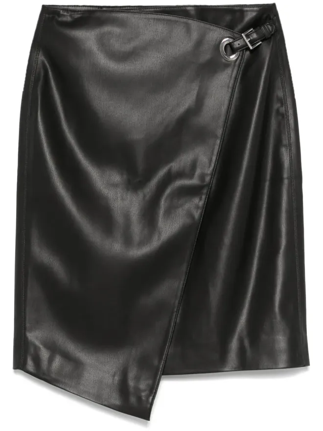 Karl Lagerfeld Karl Lagerfeld フェイクレザー ミニスカート - ブラックの商品画像