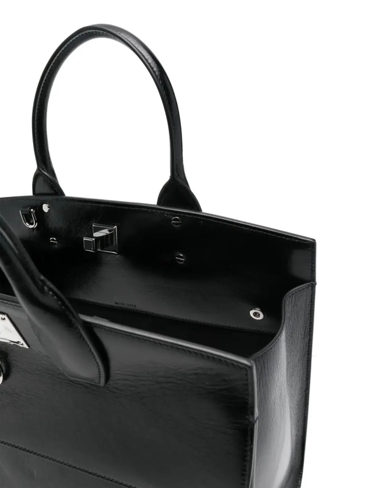 Ferragamo 大型 スタジオソフト トートバッグ ブラック - 画像5