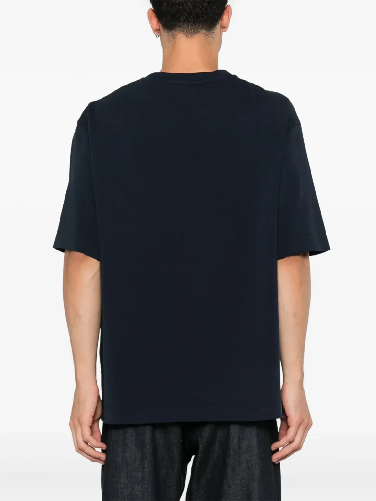 ビンテージ Maison Kitsuné グラデーションロゴ Tシャツ ブルー - 画像3