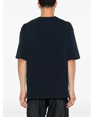 ビンテージ Maison Kitsuné グラデーションロゴ Tシャツ ブルー - サムネイル3