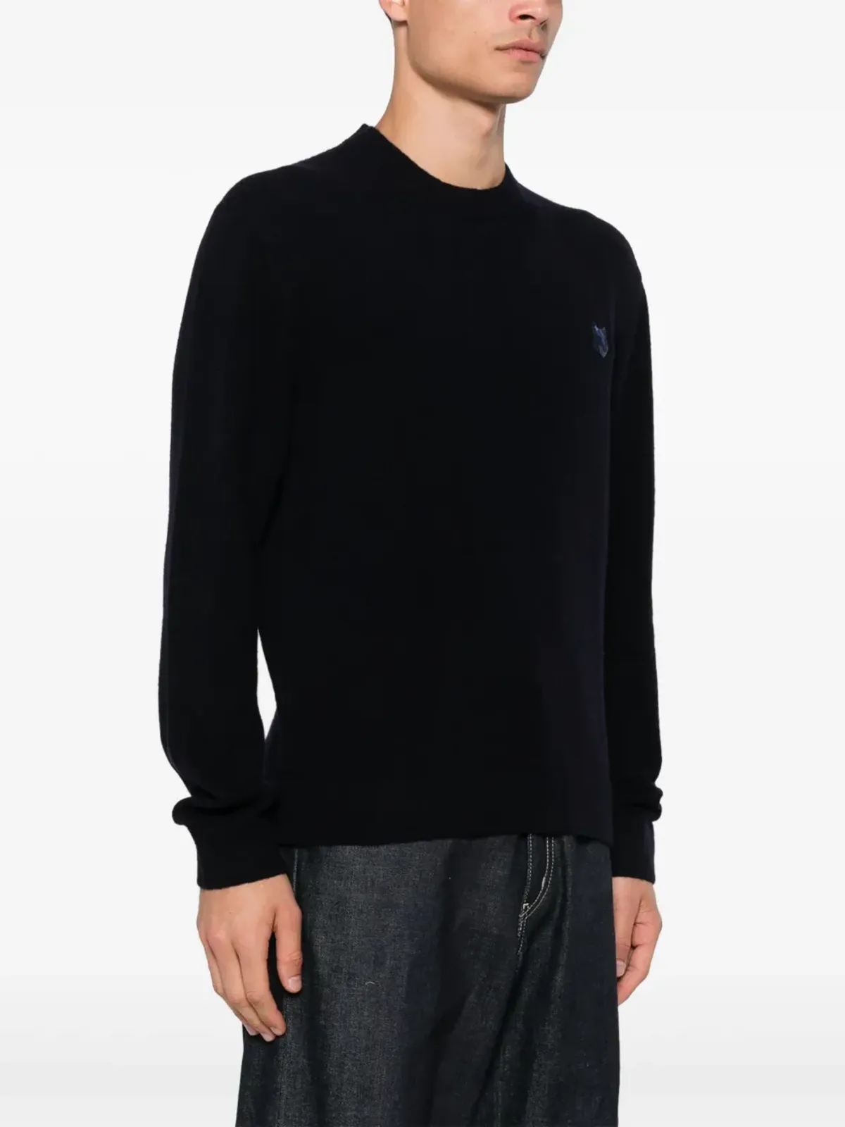Maison Kitsuné Bold Fox Head-patch セーター - ブルー - 画像3