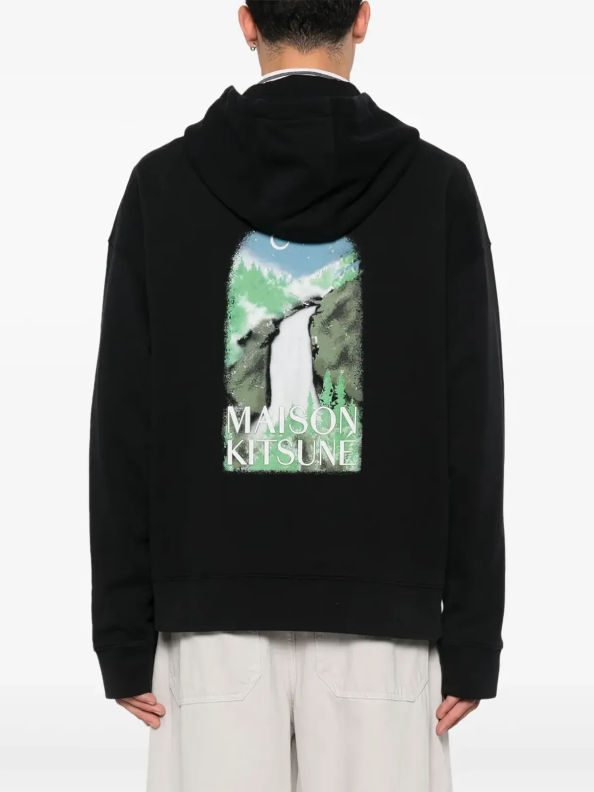 Maison Kitsuné Waterfallプリント フーディ - 画像4