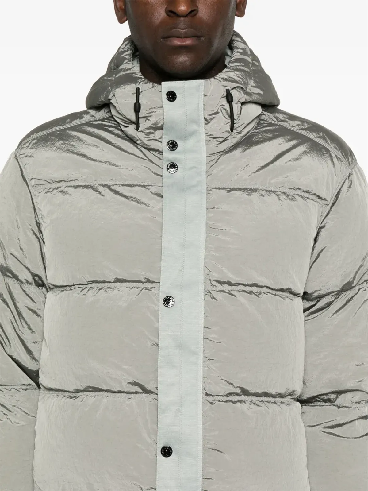 Stone Island コンパスバッジ付きパファージャケット - グレー - 画像5