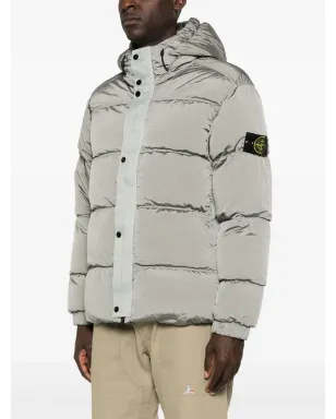 Stone Island コンパスバッジ付きパファージャケット - グレー - サムネイル3