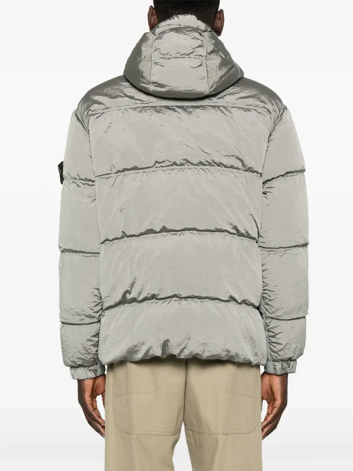 Stone Island コンパスバッジ付きパファージャケット - グレー - 画像4