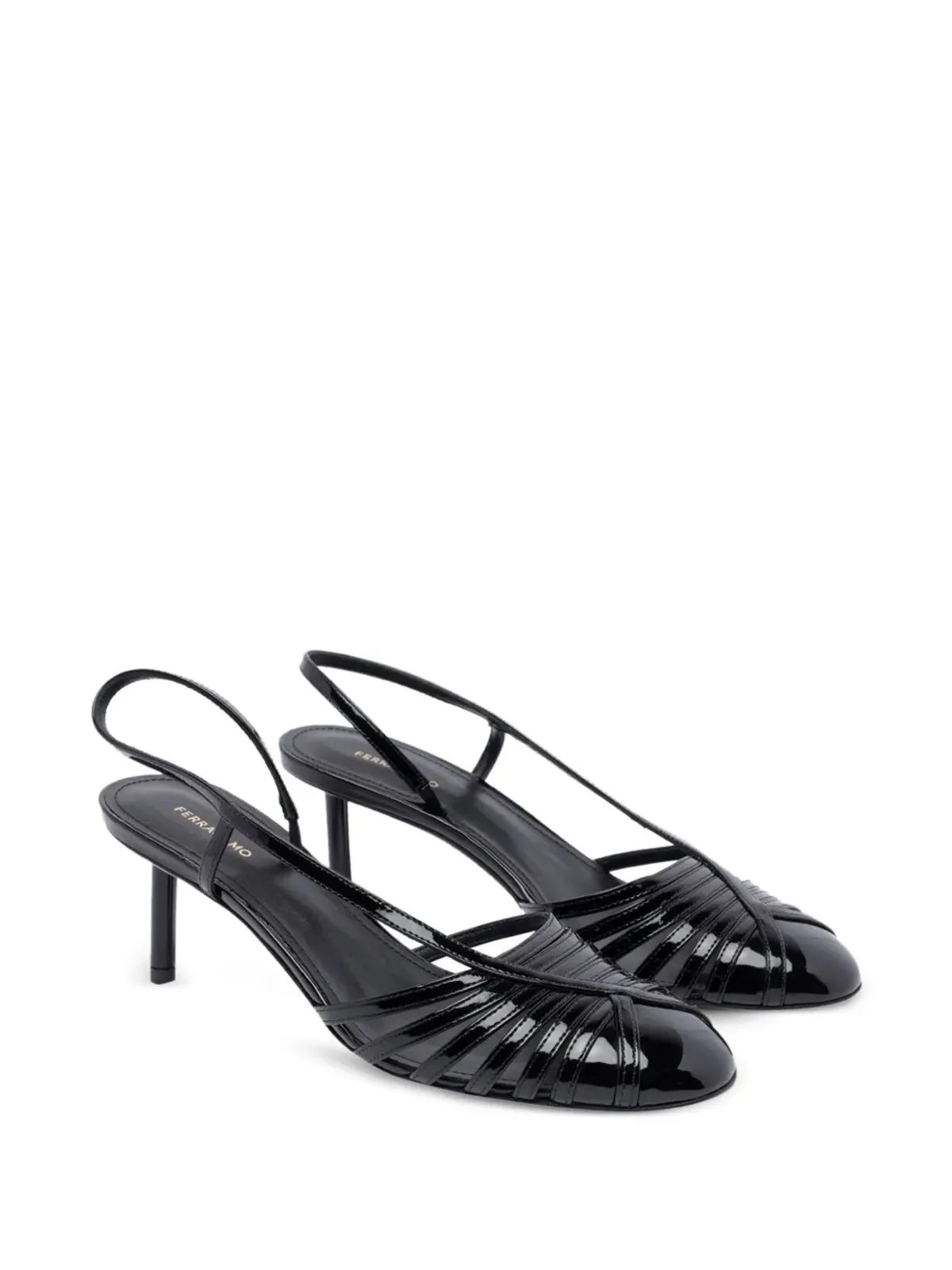 Ferragamo 65mmストラップ付きデコルテパンプス - 画像2