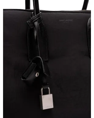 Saint Laurent レザー ダッフルバッグ - ブラック - サムネイル4