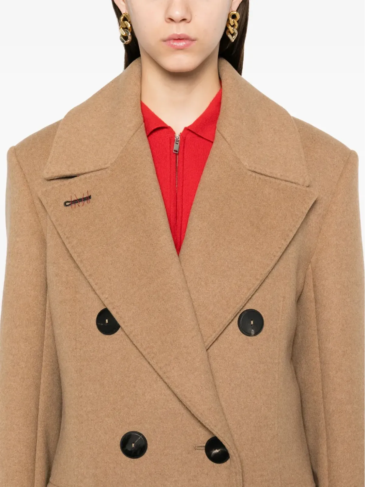 Max Mara Certo コート ブラウン - 画像5