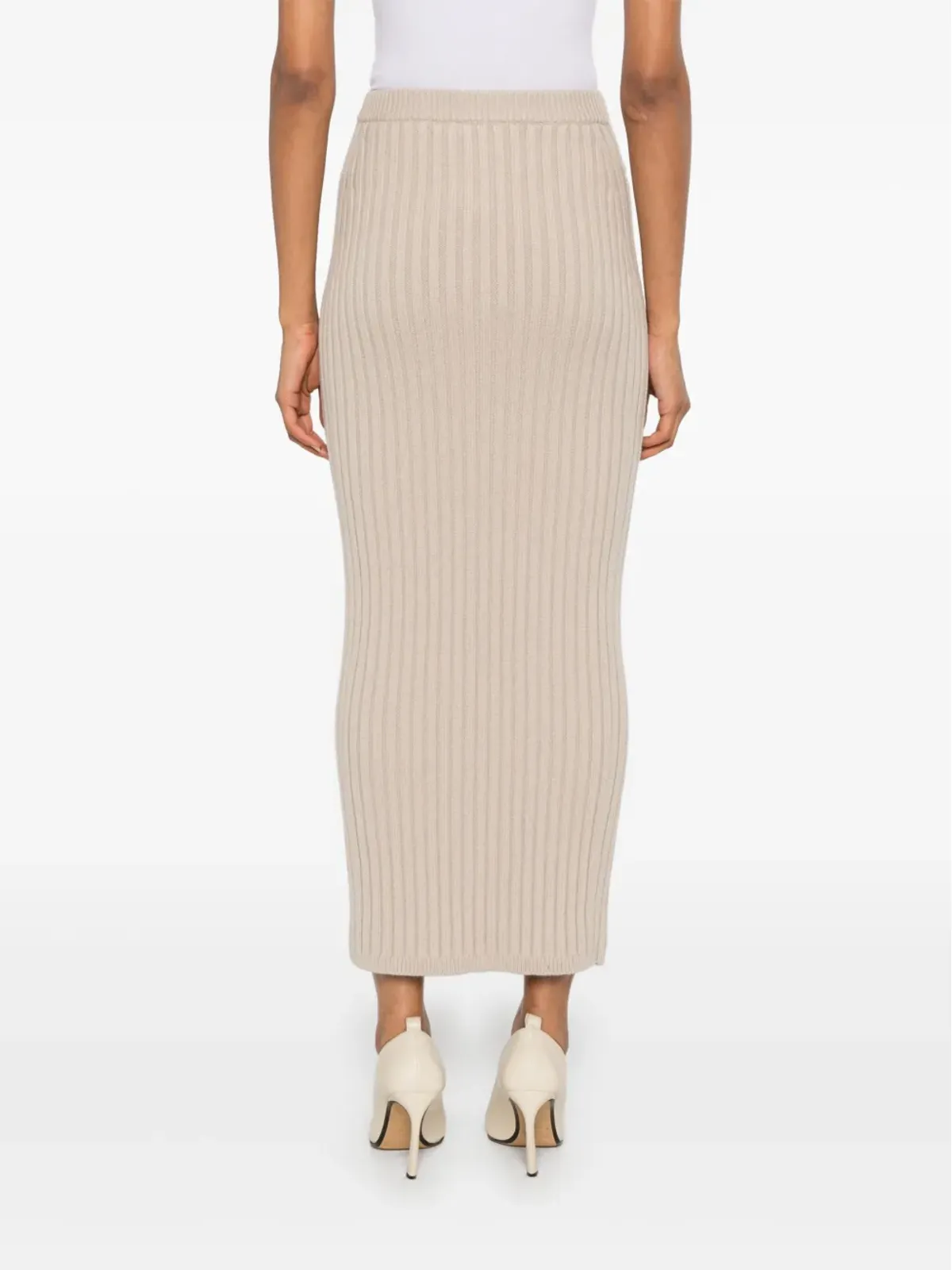 Max Mara リブ編みミディスカート - 画像4