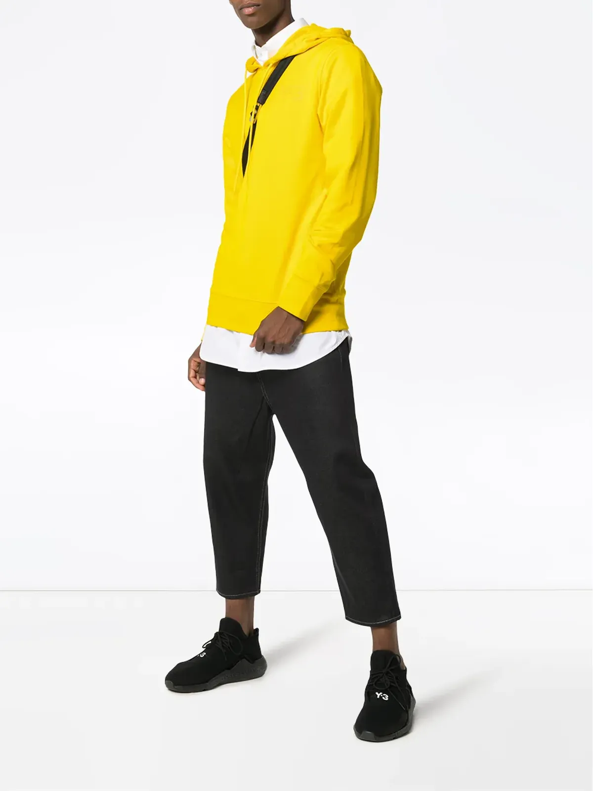 Y-3 ロゴプリント「Yellow」フーディー - 画像2