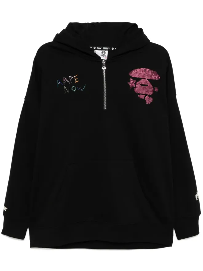 A BATHING APE® A BATHING APE® スパンコール装飾フーディの商品画像