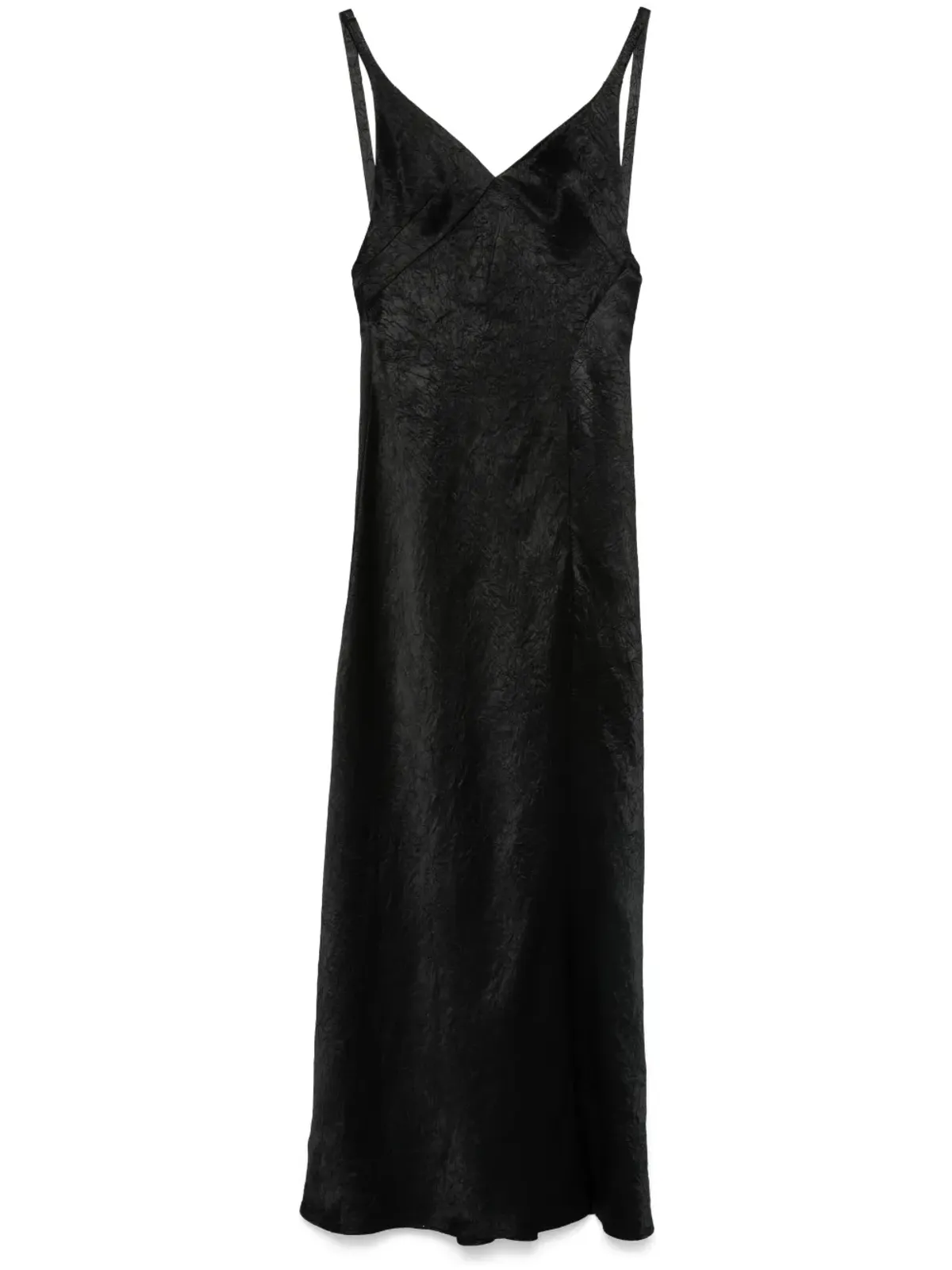 Alexander McQueen しわ加工マキシドレス - 画像1