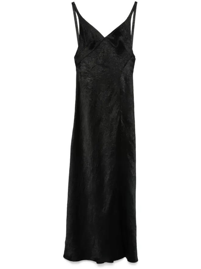 Alexander McQueen Alexander McQueen しわ加工マキシドレスの商品画像