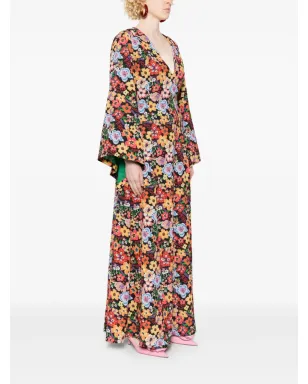 alessandro enriquez 花柄プリント マキシドレス - サムネイル3