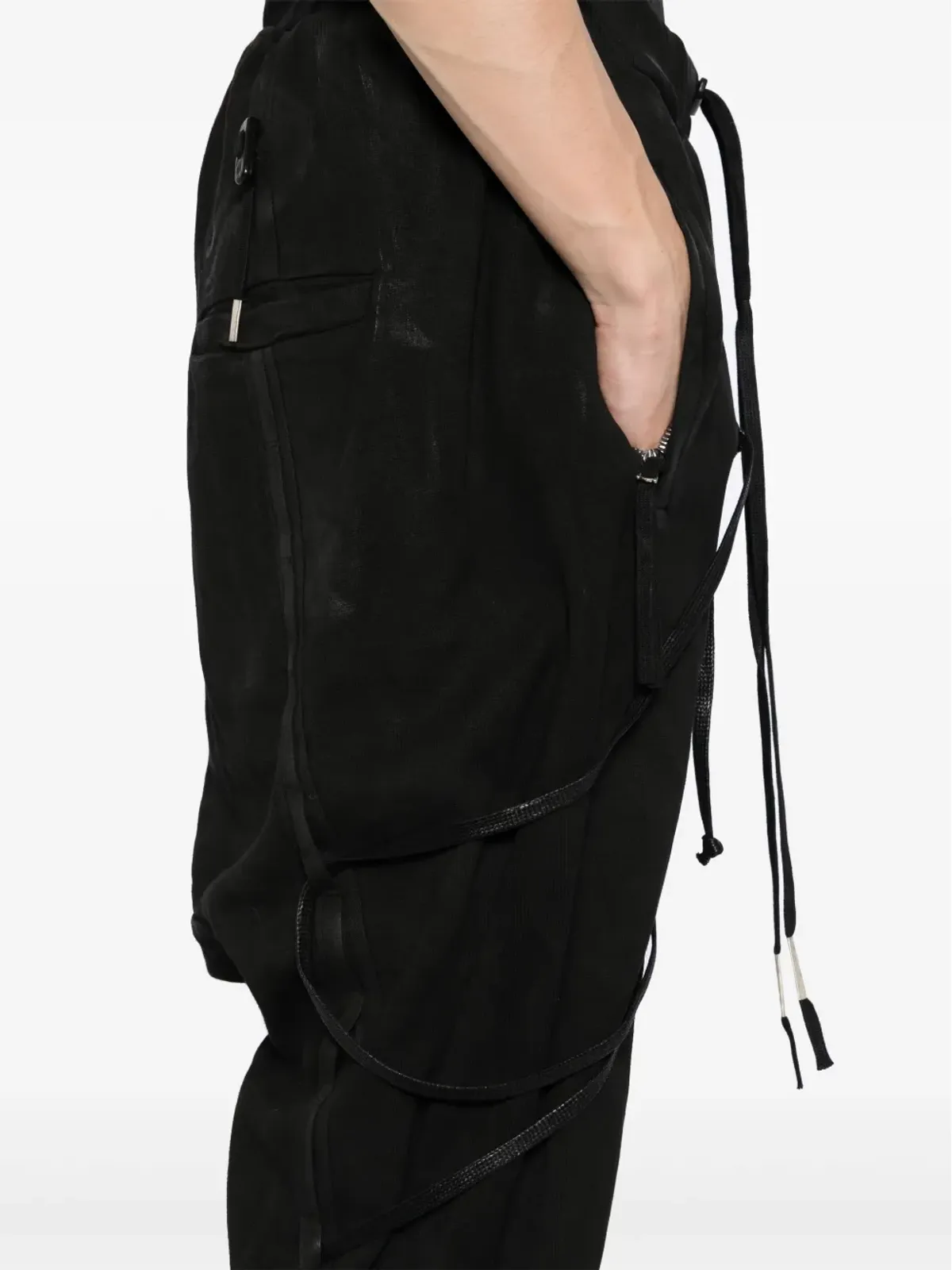 Boris Bidjan Saberi コーティング トラックパンツ - 画像5