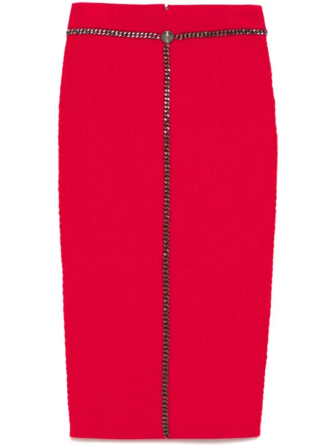 Elisabetta Franchi Elisabetta Franchi チェーンディテール ミディスカートの商品画像