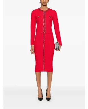 Elisabetta Franchi チェーンディテール ミディスカート - サムネイル2