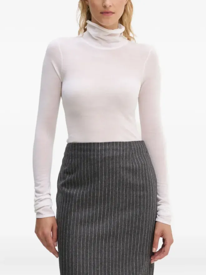 A.L.C. A.L.C. turtleneck long-sleeve T-shirt - Whiteの商品画像