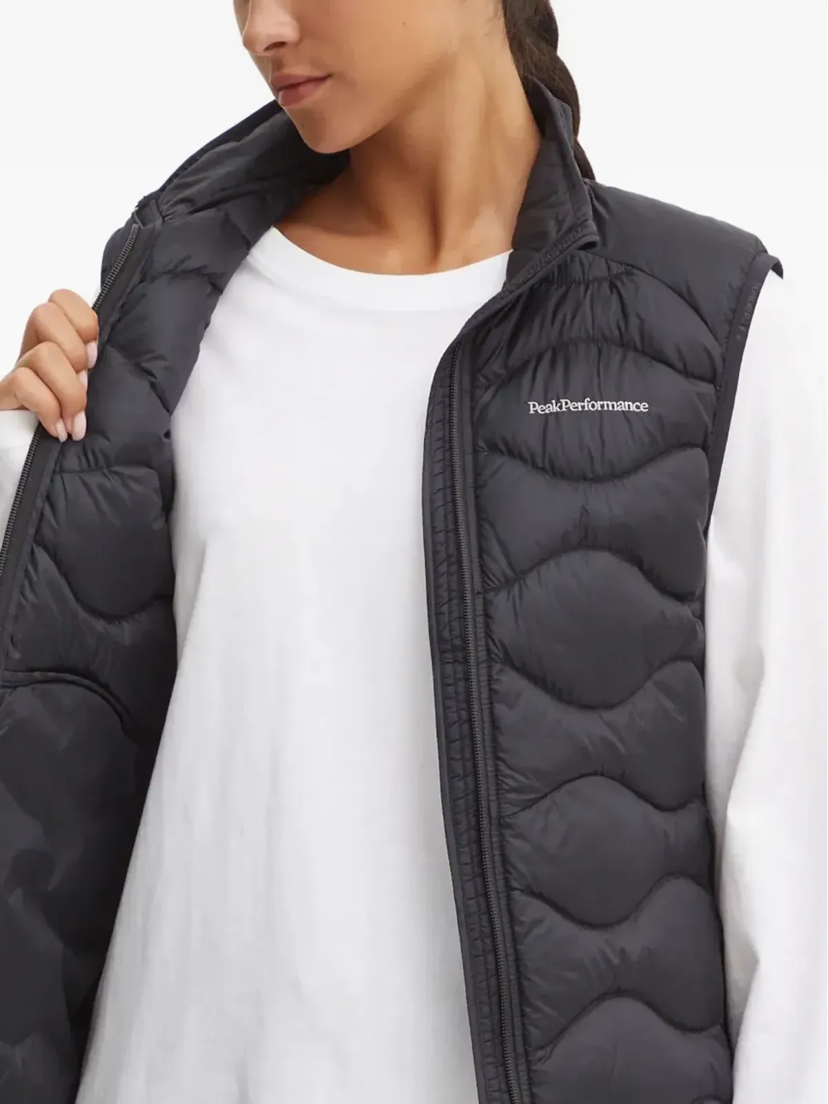 Peak Performance ヘリウム ジップファスナー付き キルテッドジレ - 画像5