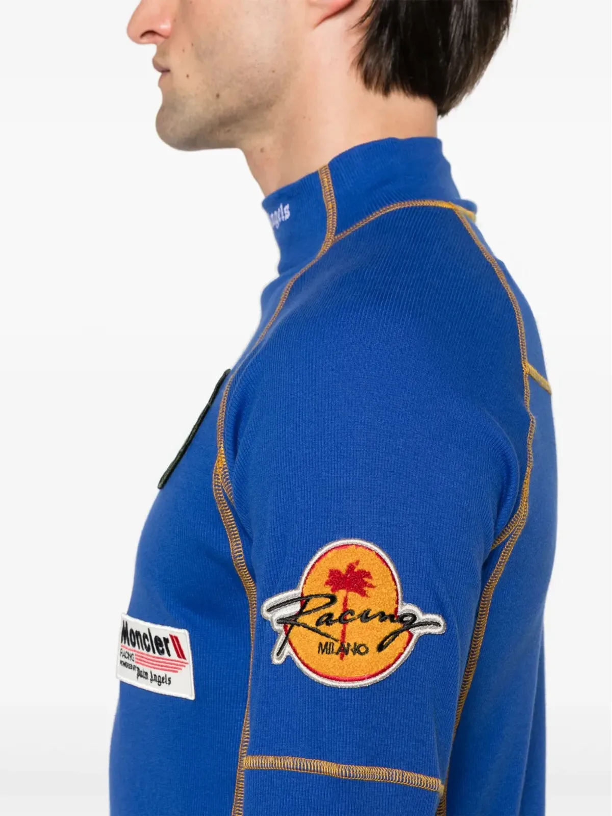 Palm Angels x Moncler パッチディテール Tシャツ - 画像5