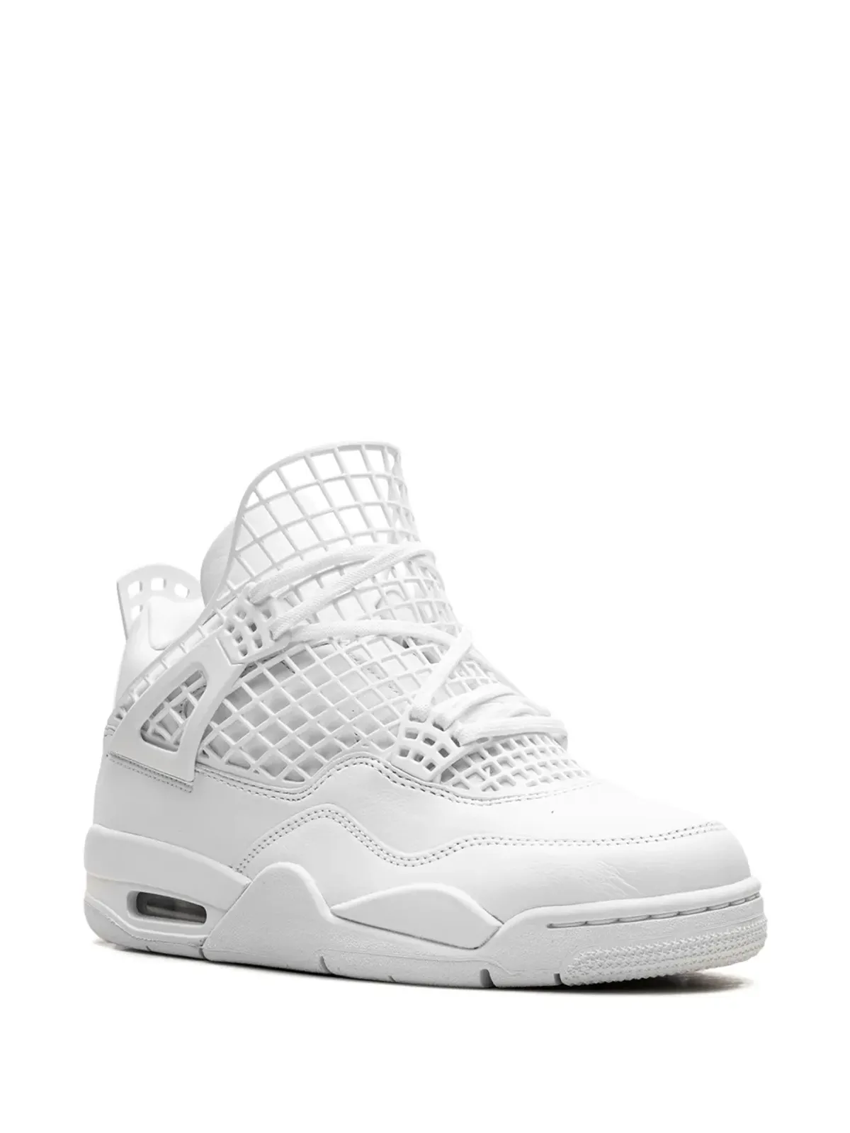 Jordan エア ジョーダン 4 ネット ホワイト/メタリックゴールド/ファントム スニーカー - 画像2