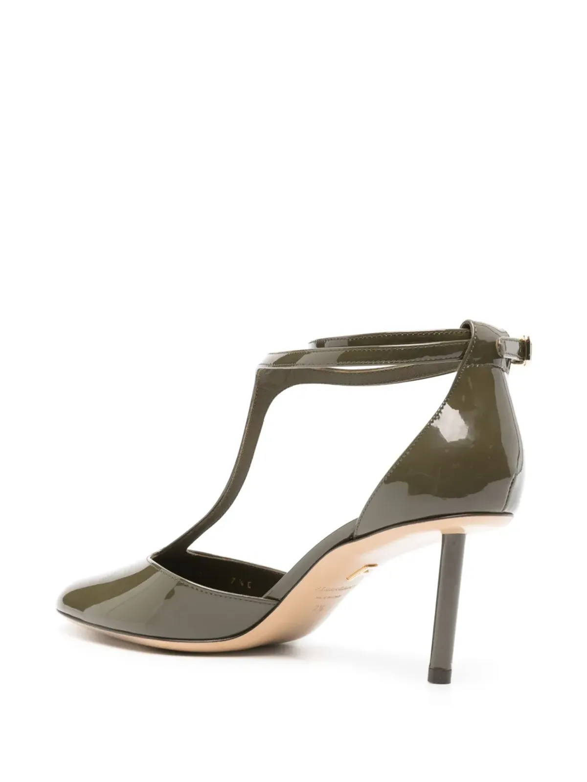Ferragamo 75mm パテントパンプス - グリーン - 画像3
