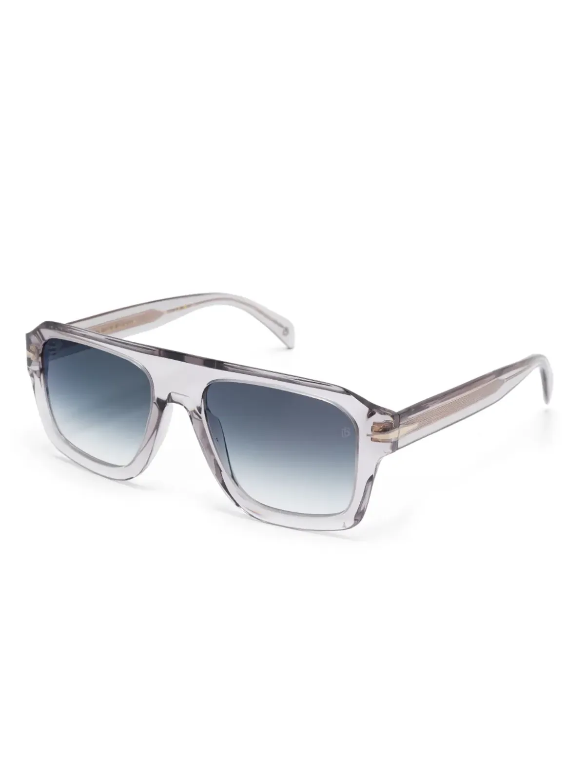 DAVID BECKHAM EYEWEAR 透明フレームサングラス - グレー - 画像2
