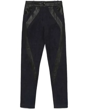 MITILIANE COUTURE レザーインサートジーンズ - サムネイル1
