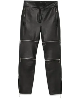 MITILIANE COUTURE ジップディテール レザー トラウザー - サムネイル1