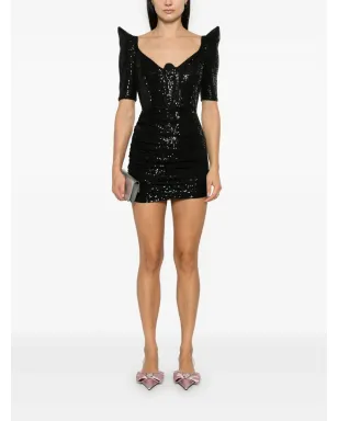 MITILIANE COUTURE スパンコール付きミニドレス - ブラック - サムネイル2