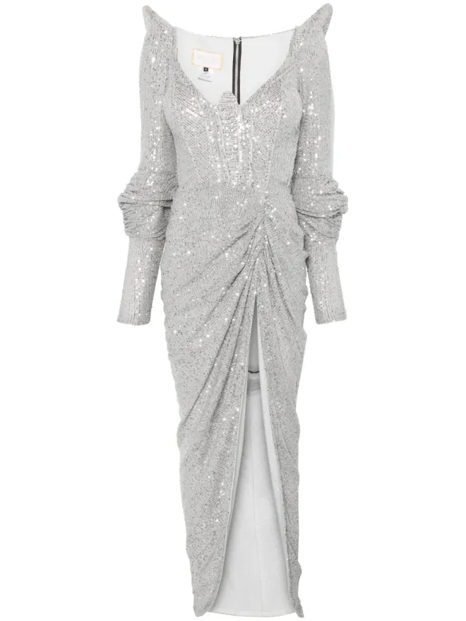 MITILIANE COUTURE MITILIANE COUTURE スパンコール付きガウン（グレー）の商品画像